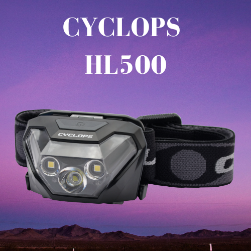 Cyclops HL500 500 Lumens Red/White LED 75 Meters