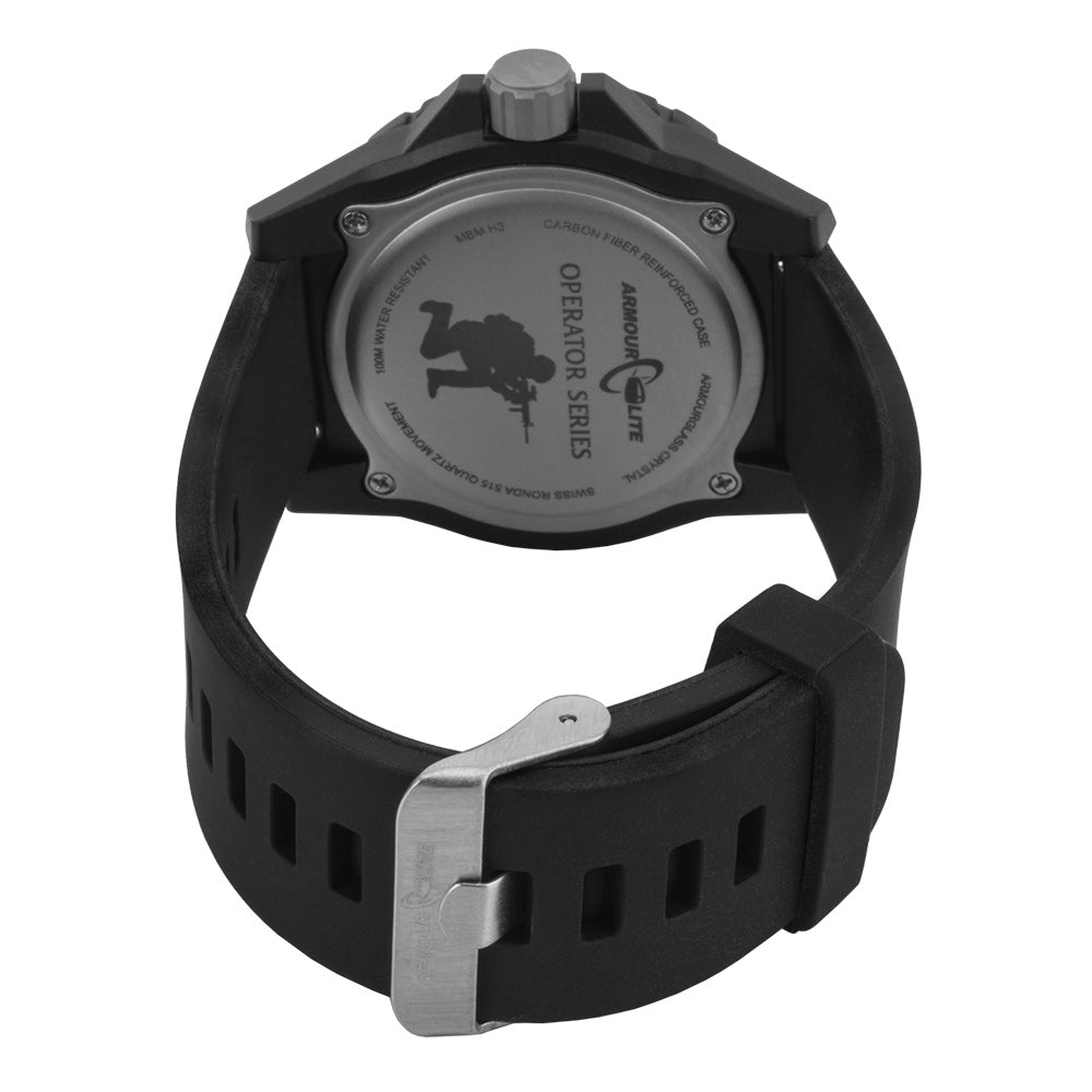 ArmourLite Operator Series AL1501 Swiss Made Tritium Illuminated Watch with Shatterproof Armourglass
