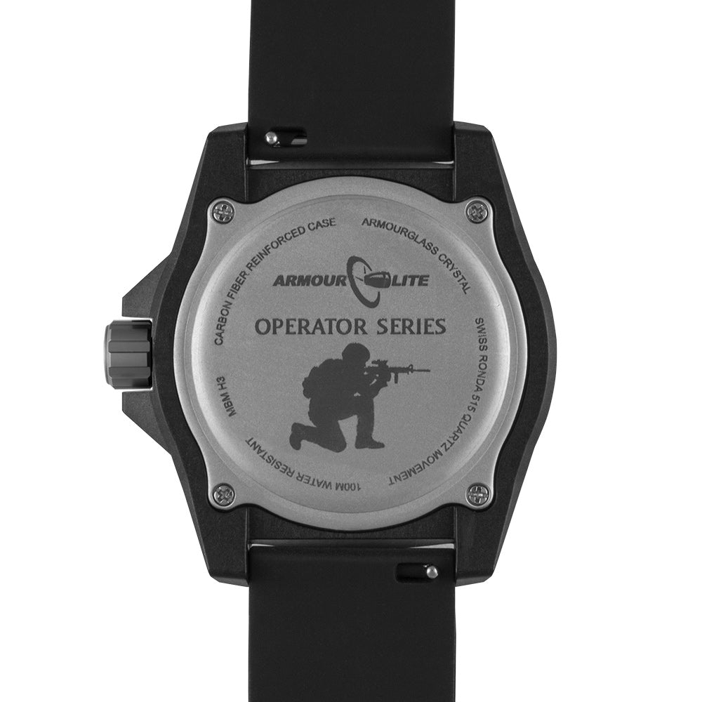 ArmourLite Operator Series AL1501 Swiss Made Tritium Illuminated Watch with Shatterproof Armourglass