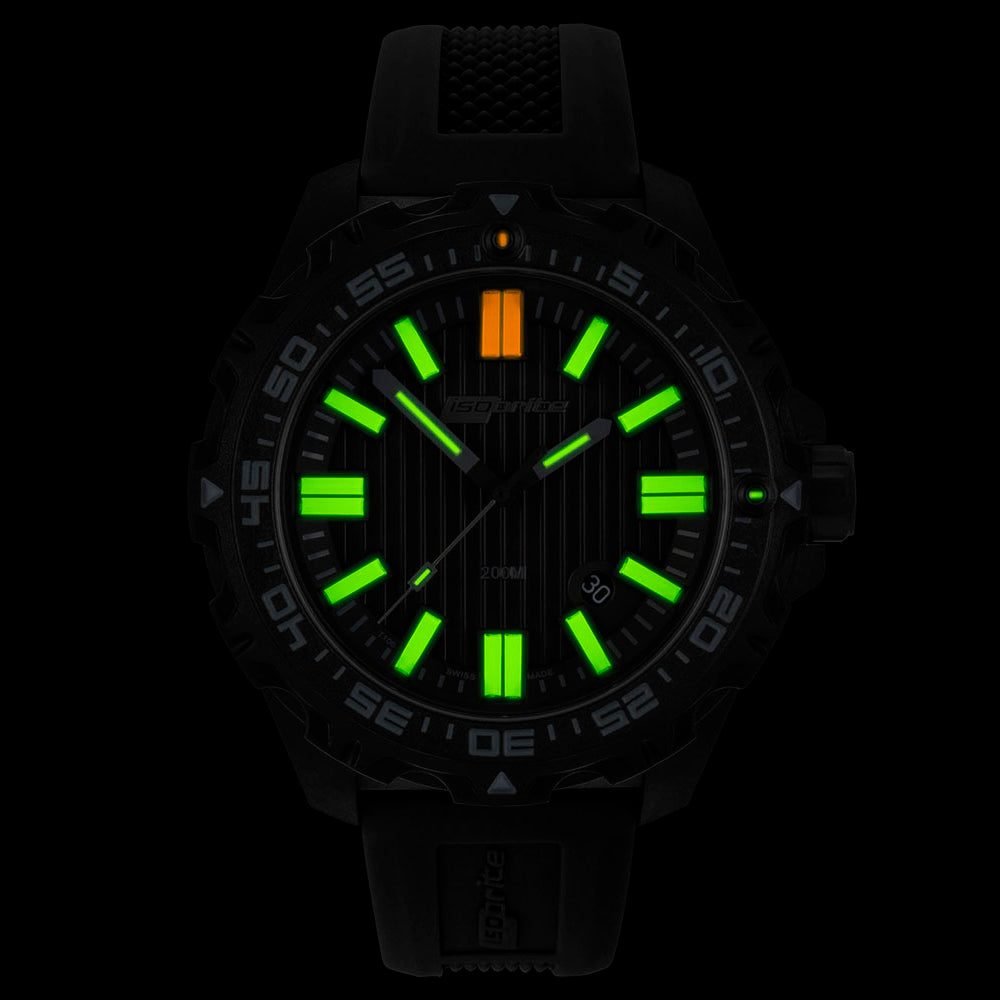 ArmourLite Isobrite ISO3003 Afterburner Black T100 Tritium Illuminated Watch