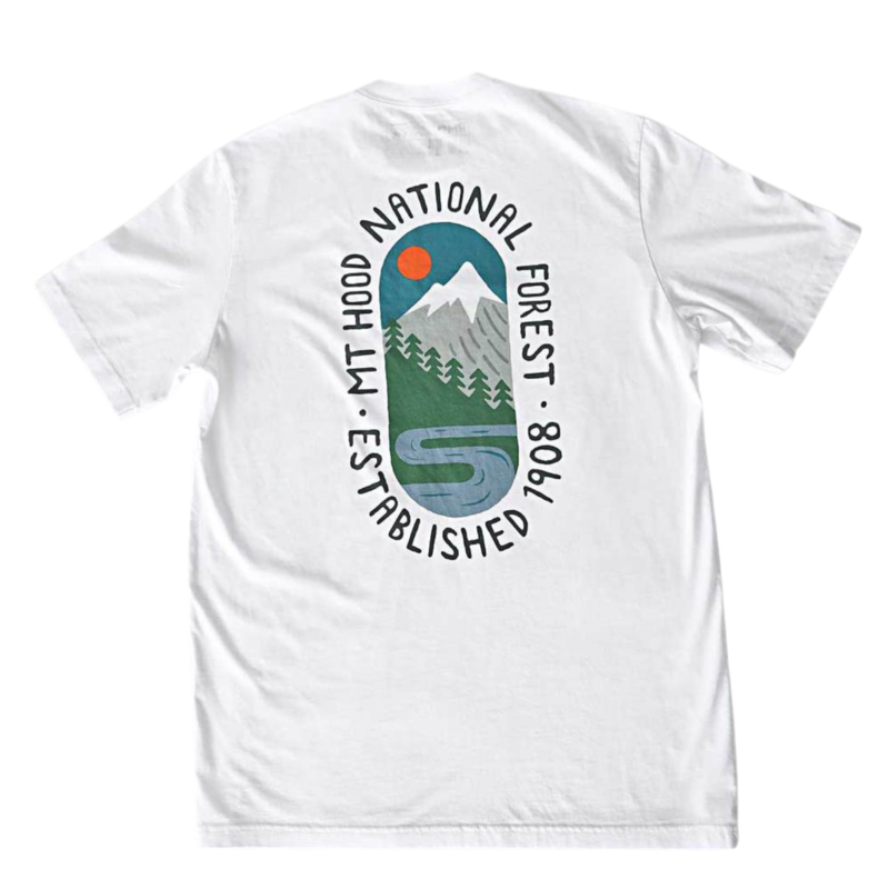 Rock Monkey Mt Hood S/S Tee White