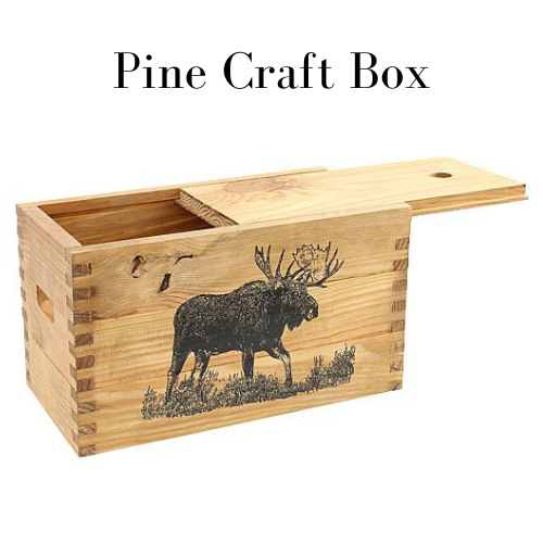 Sheffield Pine Craft Box Moose