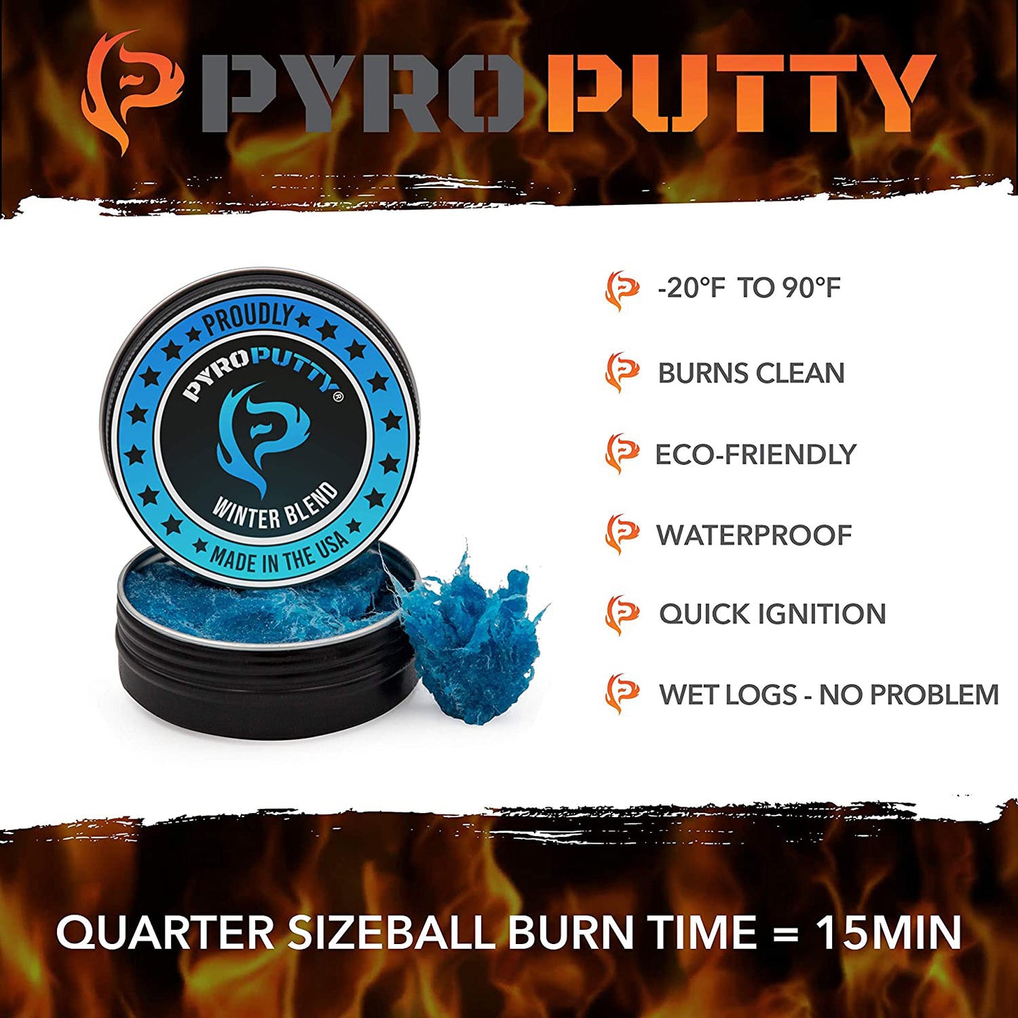 Pyro Putty Winter Blend 2oz Fire Starter