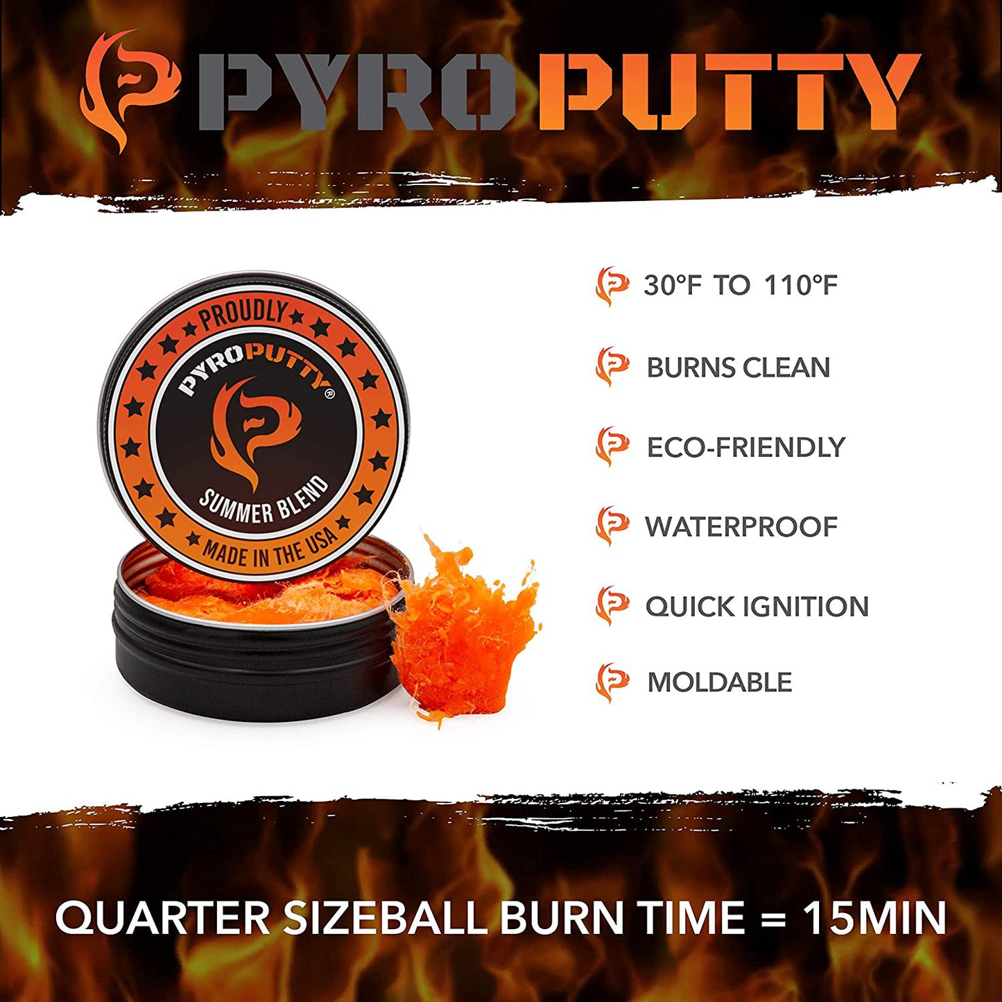 Pyro Putty Summer Blend 2oz Fire Starter