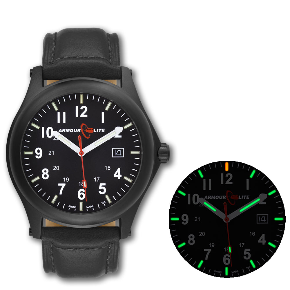 ArmourLite Field Series AL114 Swiss Made Tritium Illuminated Watch with Shatterproof Armourglass