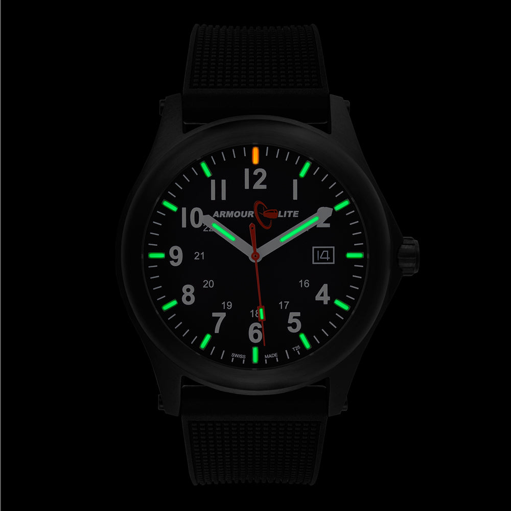 ArmourLite Field Series AL134 Swiss Made Tritium Illuminated Watch with Shatterproof Armourglass