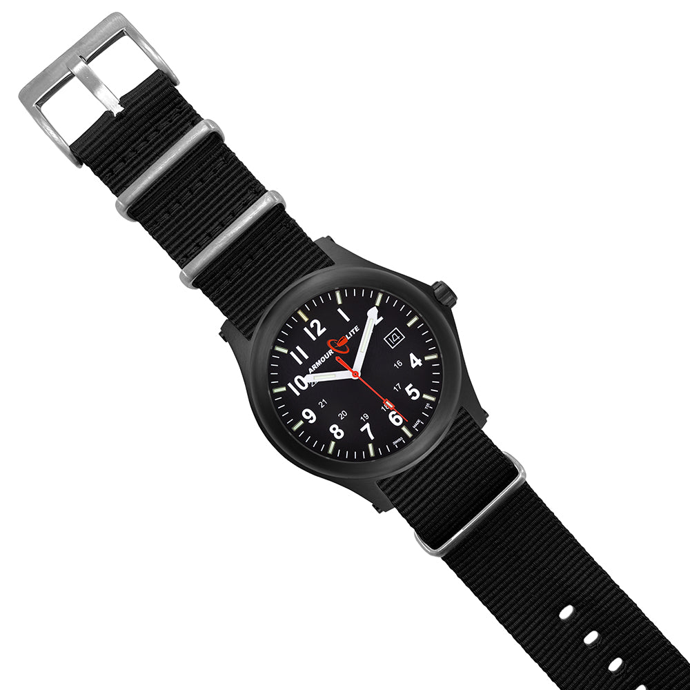 ArmourLite Field Series AL144 Swiss Made Tritium Illuminated Watch with Shatterproof Armourglass