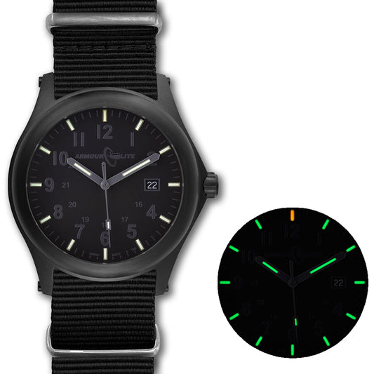 ArmourLite Field Series AL145 Swiss Made Tritium Illuminated Watch with Shatterproof Armourglass