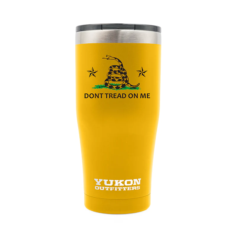 Don't Tread on Me Gold Tumbler