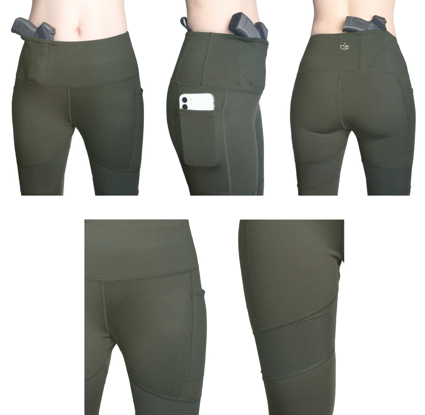 Rounded Concealed Leggings by Concealment Express