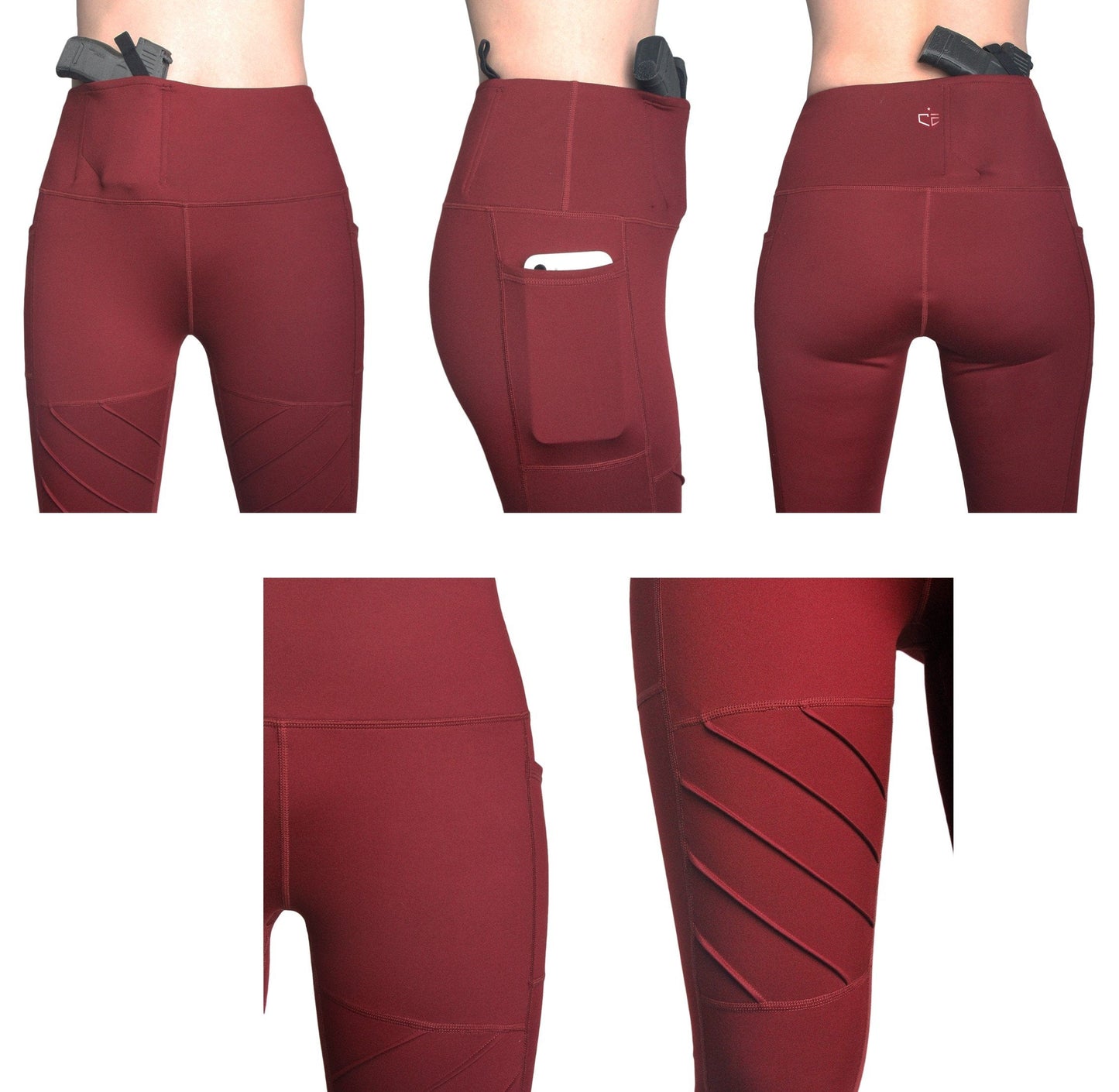 Rounded Concealed Leggings by Concealment Express